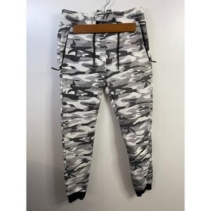 Encrypted Boys Gray Camo Jogging Pants Size M